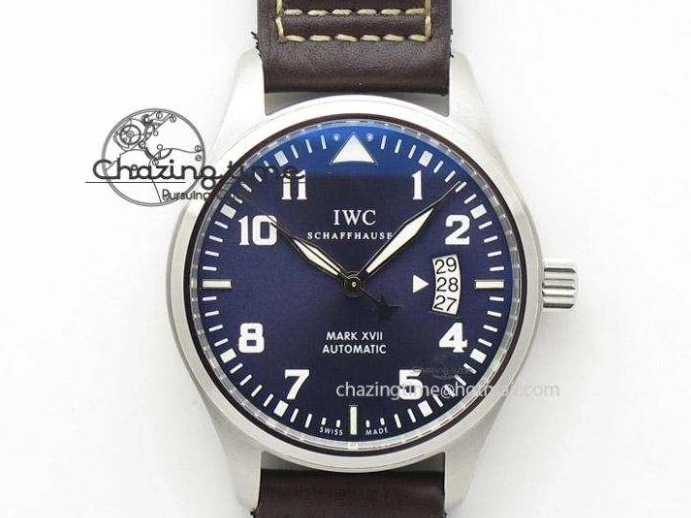 MIROTIME 0202 Supportive Big Pilot IW501008 “Boutique London” SS ZF Best Edition Blue Dial on Blue Leather Strap A 7106